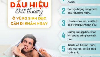 dấu hiệu nên đi khám nam khoa