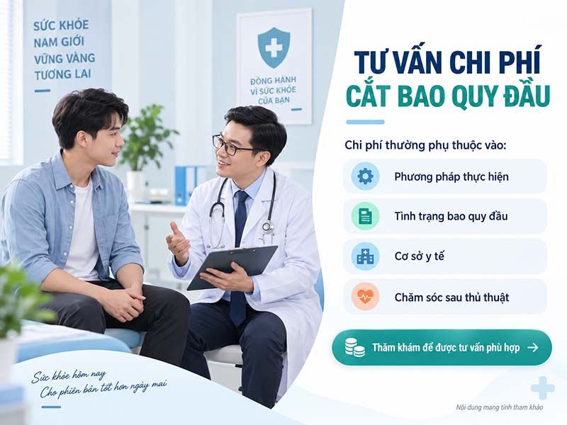 chi phí cắt bao quy đầu