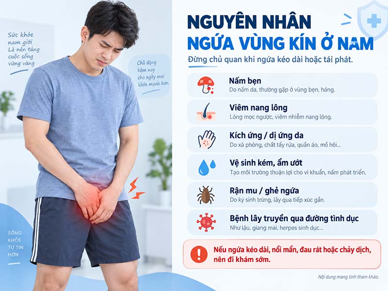 ngứa vùng kín nam