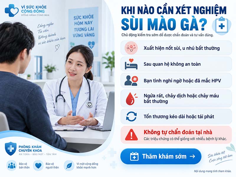 xét nghiệm sùi mào gà