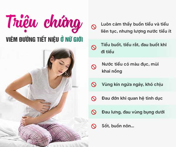 dấu hiệu bị viêm đường tiết niệu