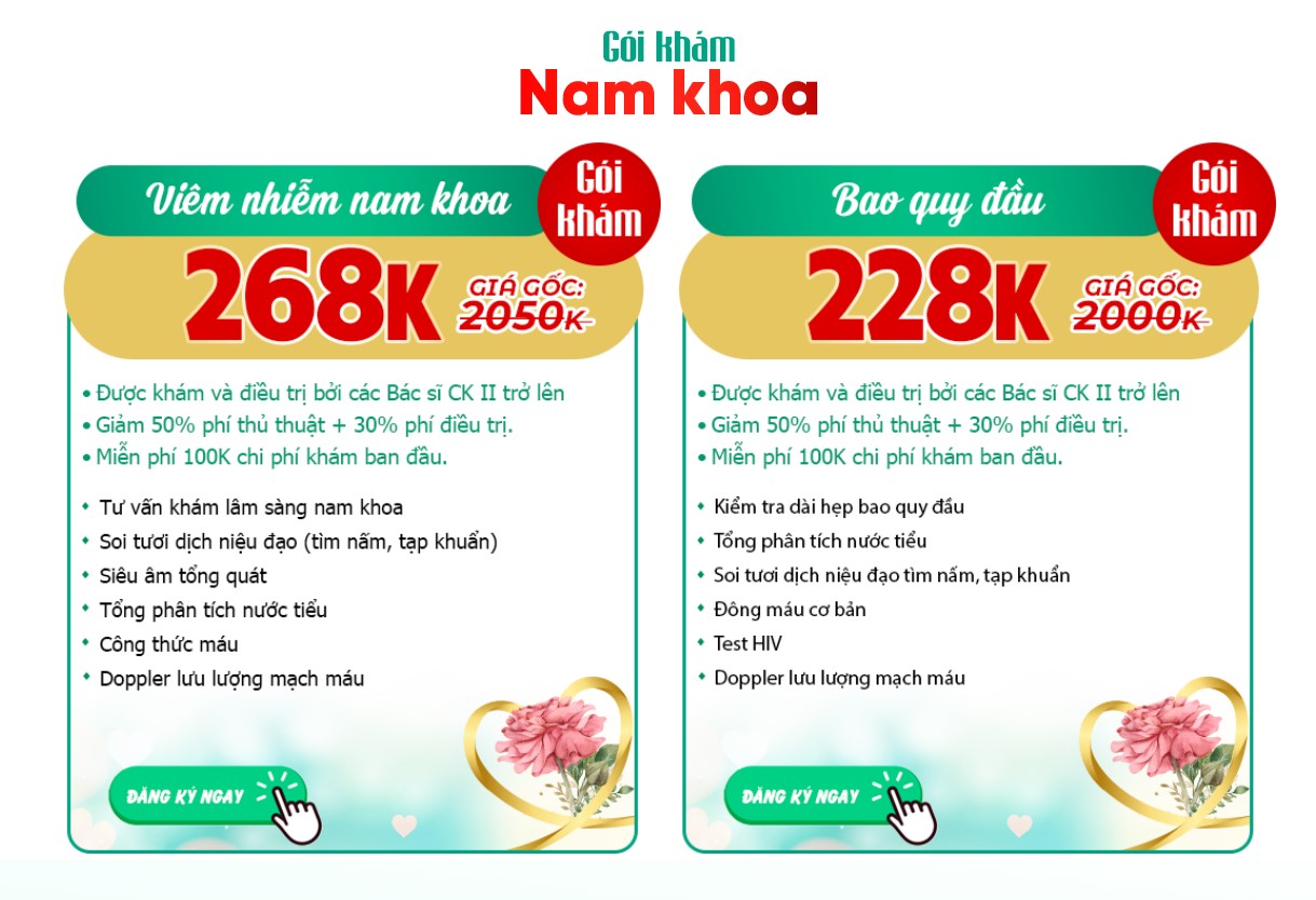 gói khám nam khoa