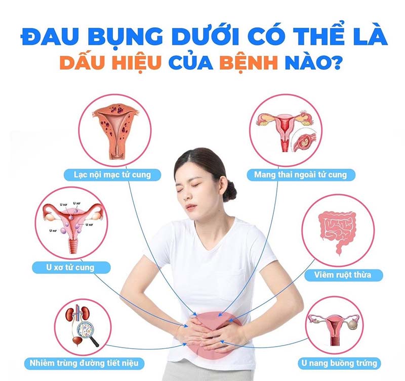 Đau bụng dưới ở nữ cảnh báo những bệnh phụ khoa nào?