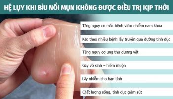 nổi mụn ở bìu