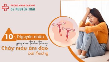 vùng kín ra máu bất thường