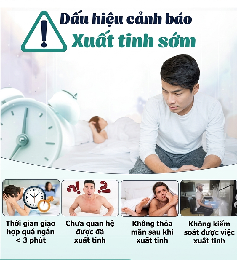 dấu hiệu xuất tinh sớm
