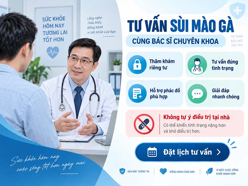 Tư Vấn Sùi Mào Gà Cùng Bác Sĩ Chuyên Khoa